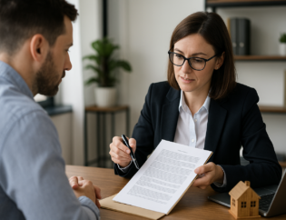 Property title review meeting in a Sydney office